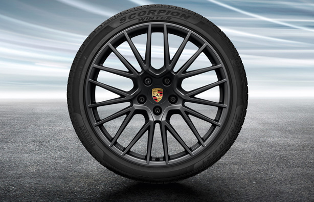 21-inch RS Spyder Winter Wheel Set (Black) : Suncoast Porsche